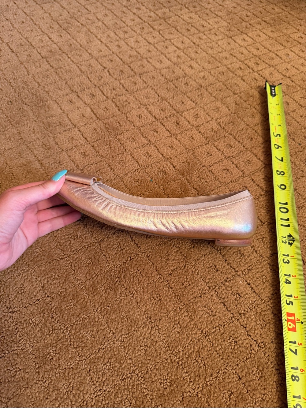 Kate Spade Gold Bow Flats Women’s Size 8 - Picture 3 of 9